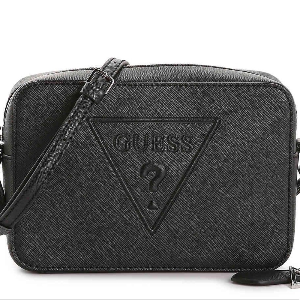 Guess “Baldwin Park” Black Logo Crossbody Bag